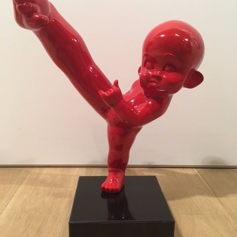 'The fighter' sculptuur naar Yue Mingin (Purchased at auction 23 04 2017)